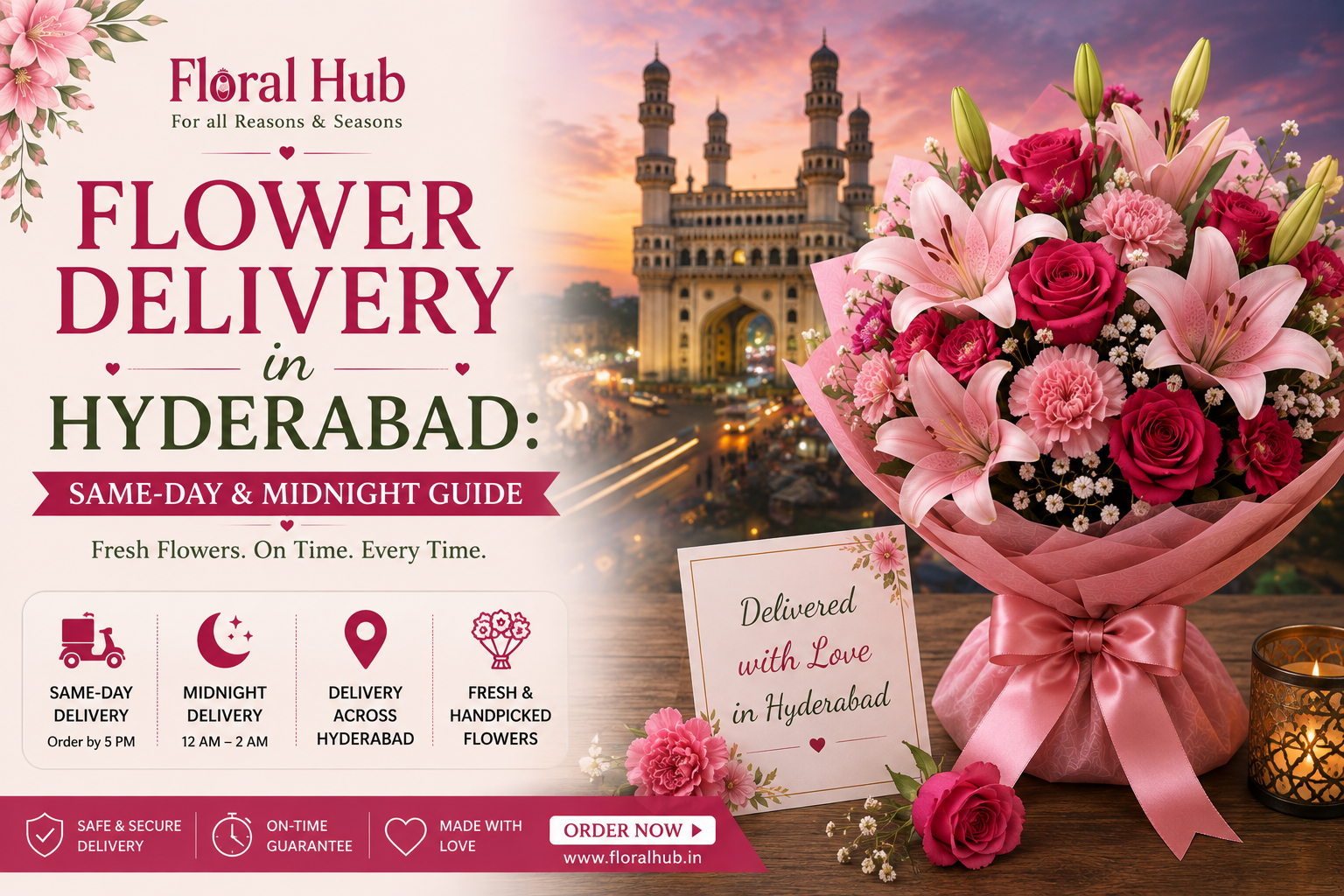 Flower Delivery in Hyderabad: Same-Day & Midnight Guide