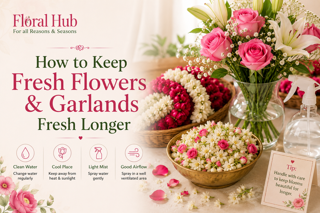 How to Keep Fresh Flowers & Garlands Fresh Longer