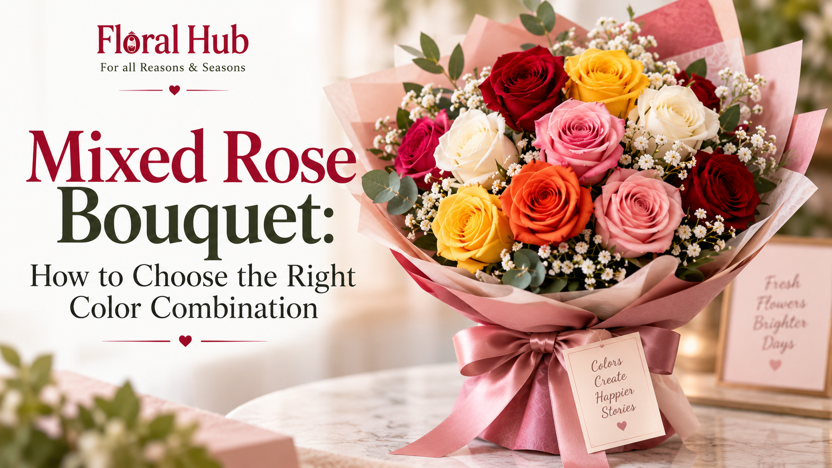 Mixed Rose Bouquet: How to Choose the Right Color Combination