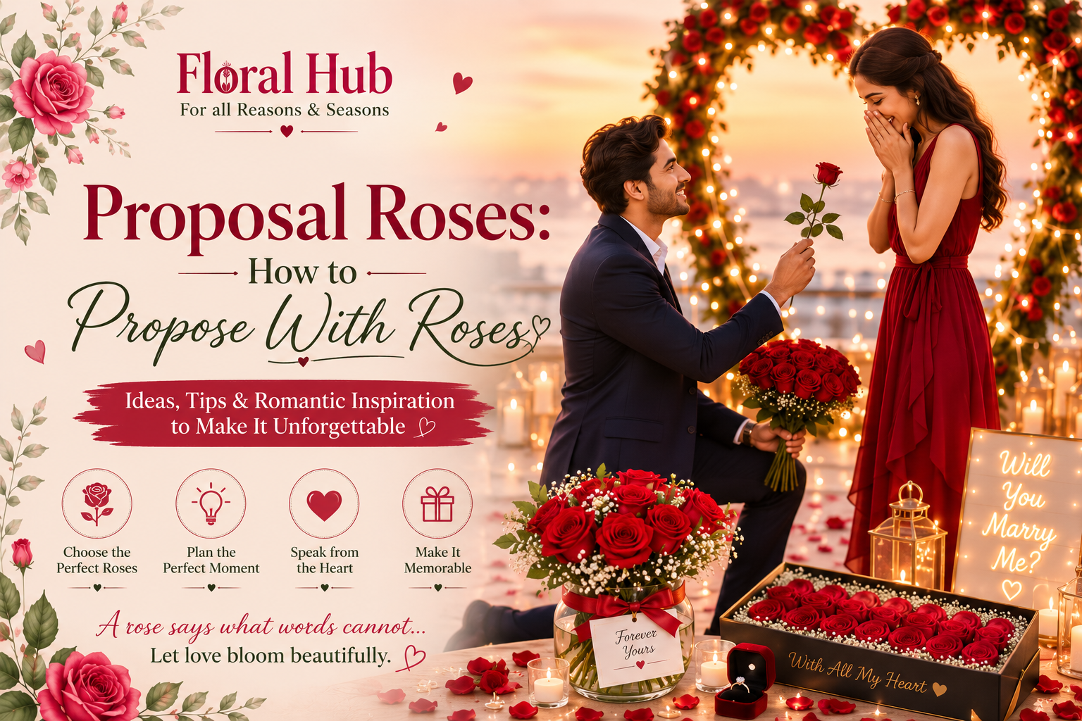 Proposal Roses: How to Propose With Roses
