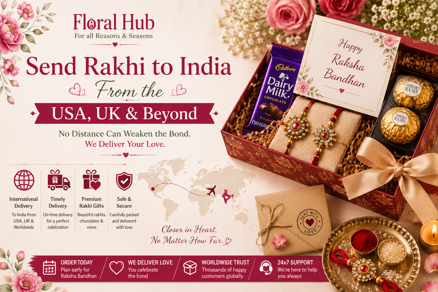 Send Rakhi to India From the USA, UK & Beyond