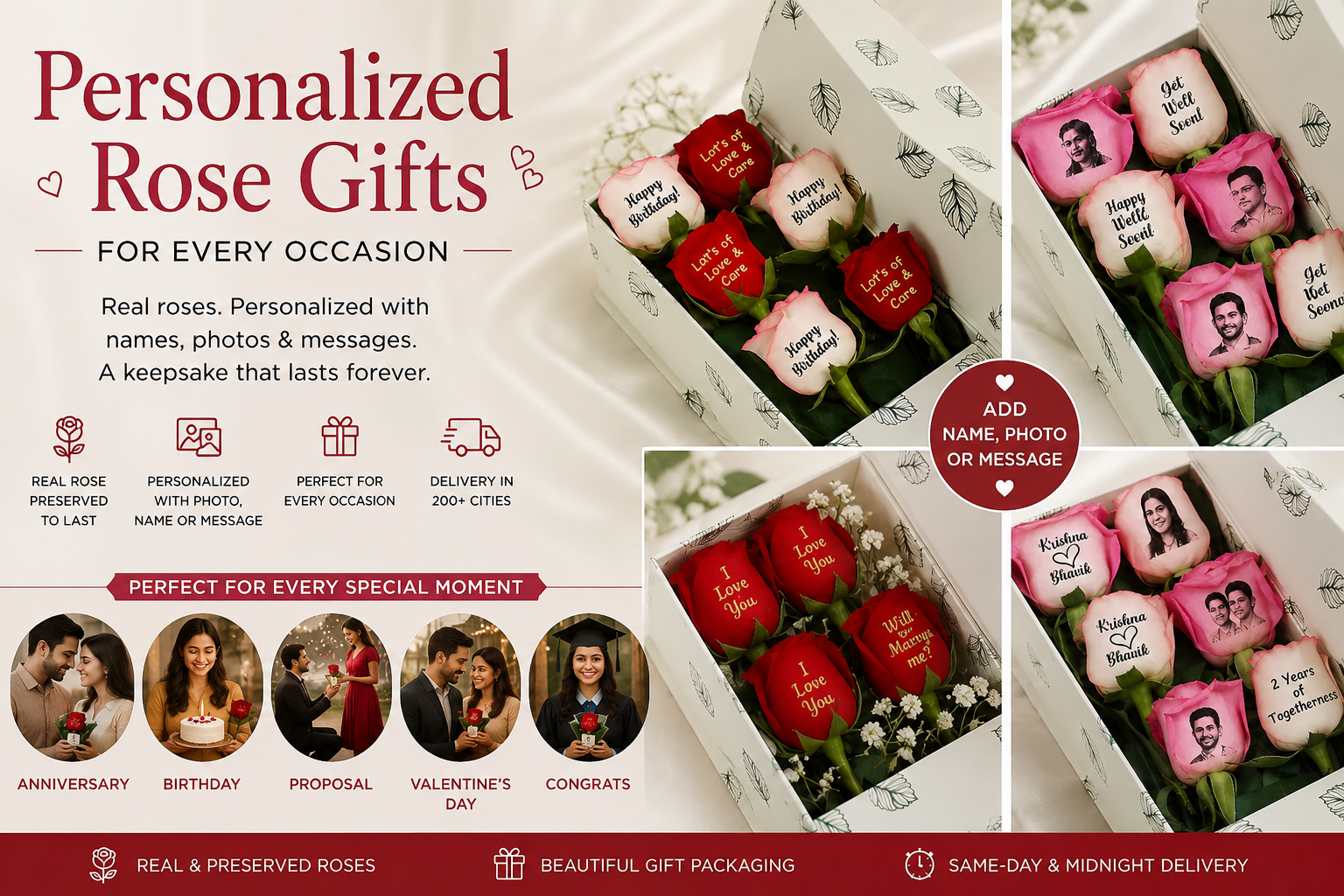Personalized Rose Gifts for Every Occasion