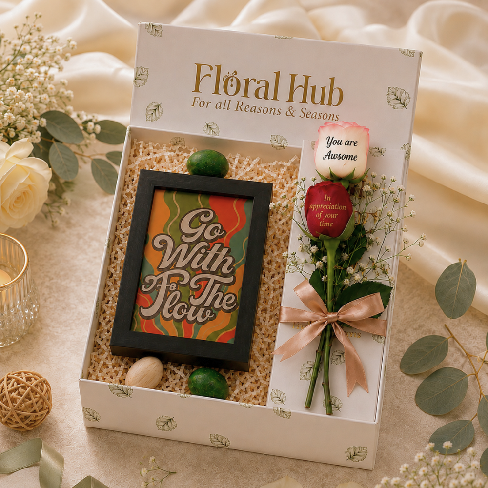 Personalized Gratitude Gift Box with Rose