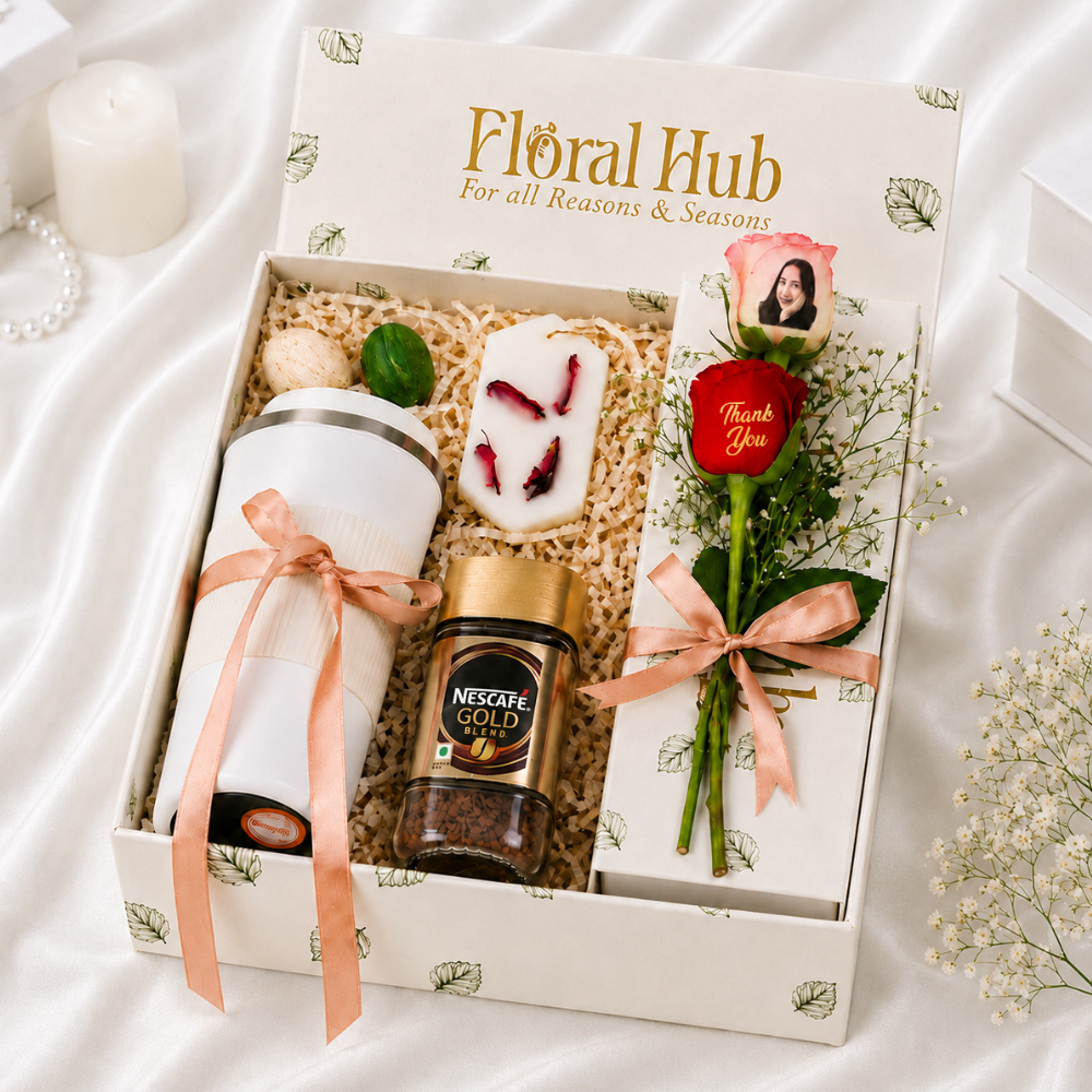 Executive Thank You Rose & Coffee Gift Box