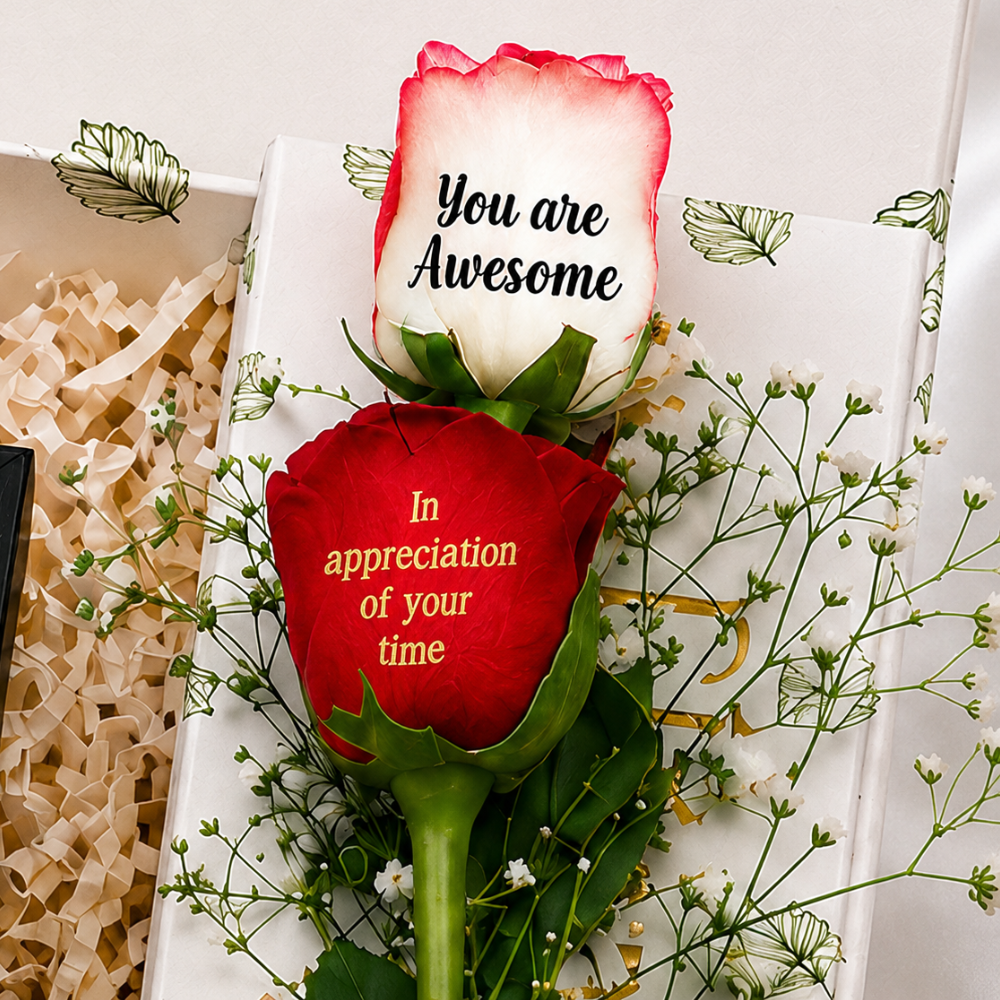 Personalized Gratitude Gift Box with Rose