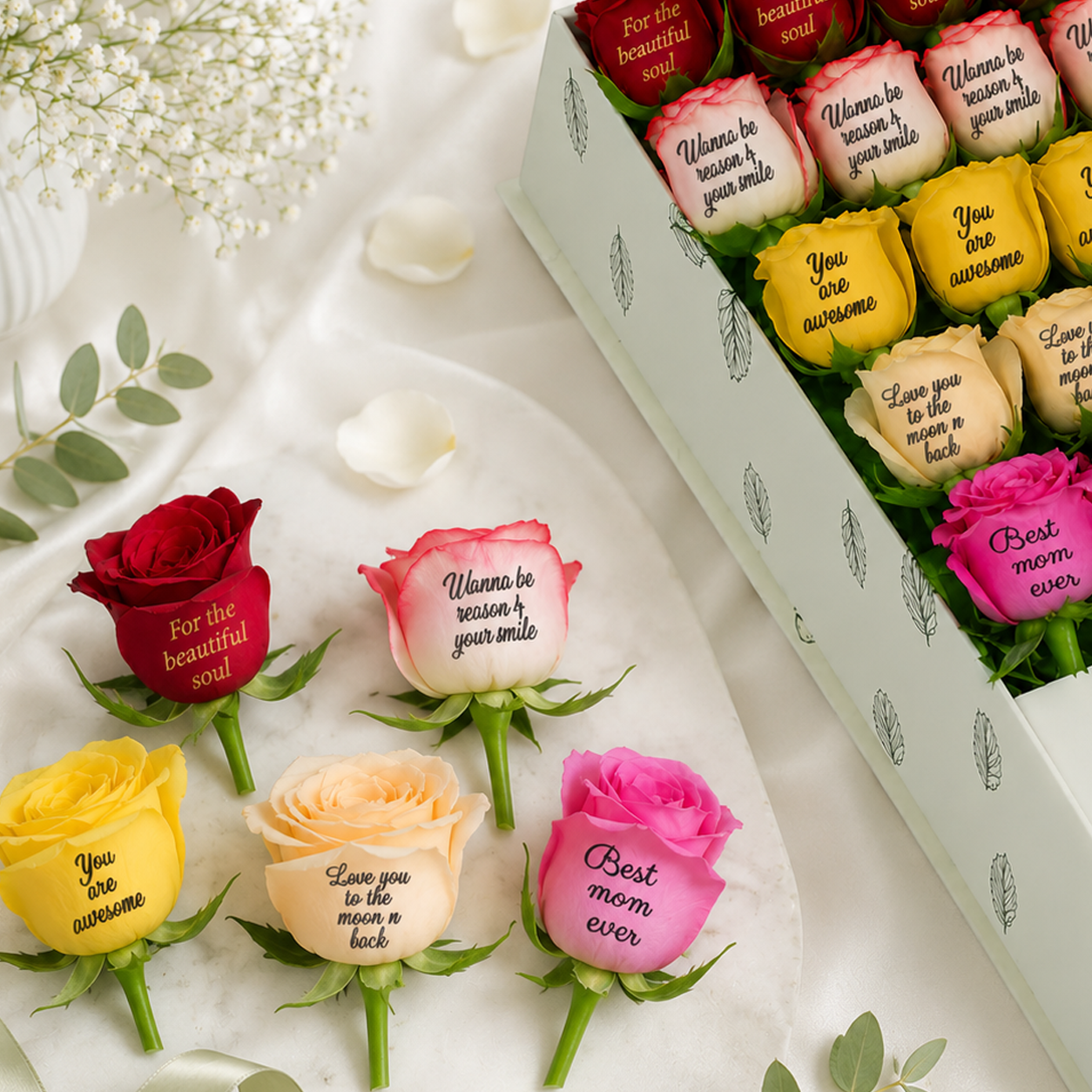 Expression roses for mother