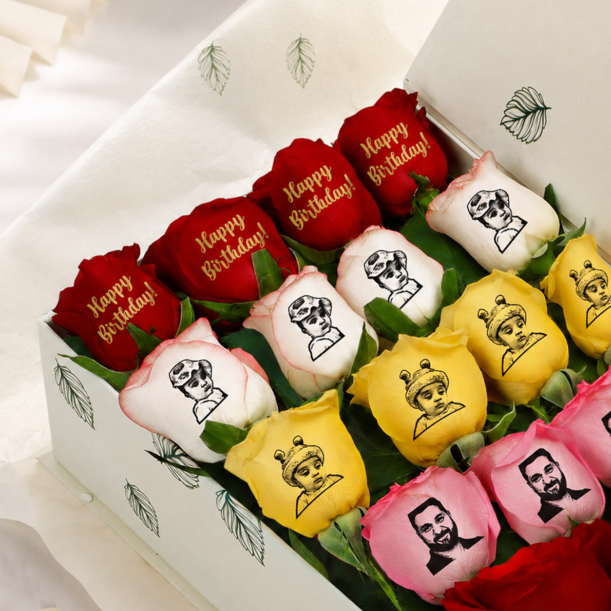 Customized Birthday Roses for Him