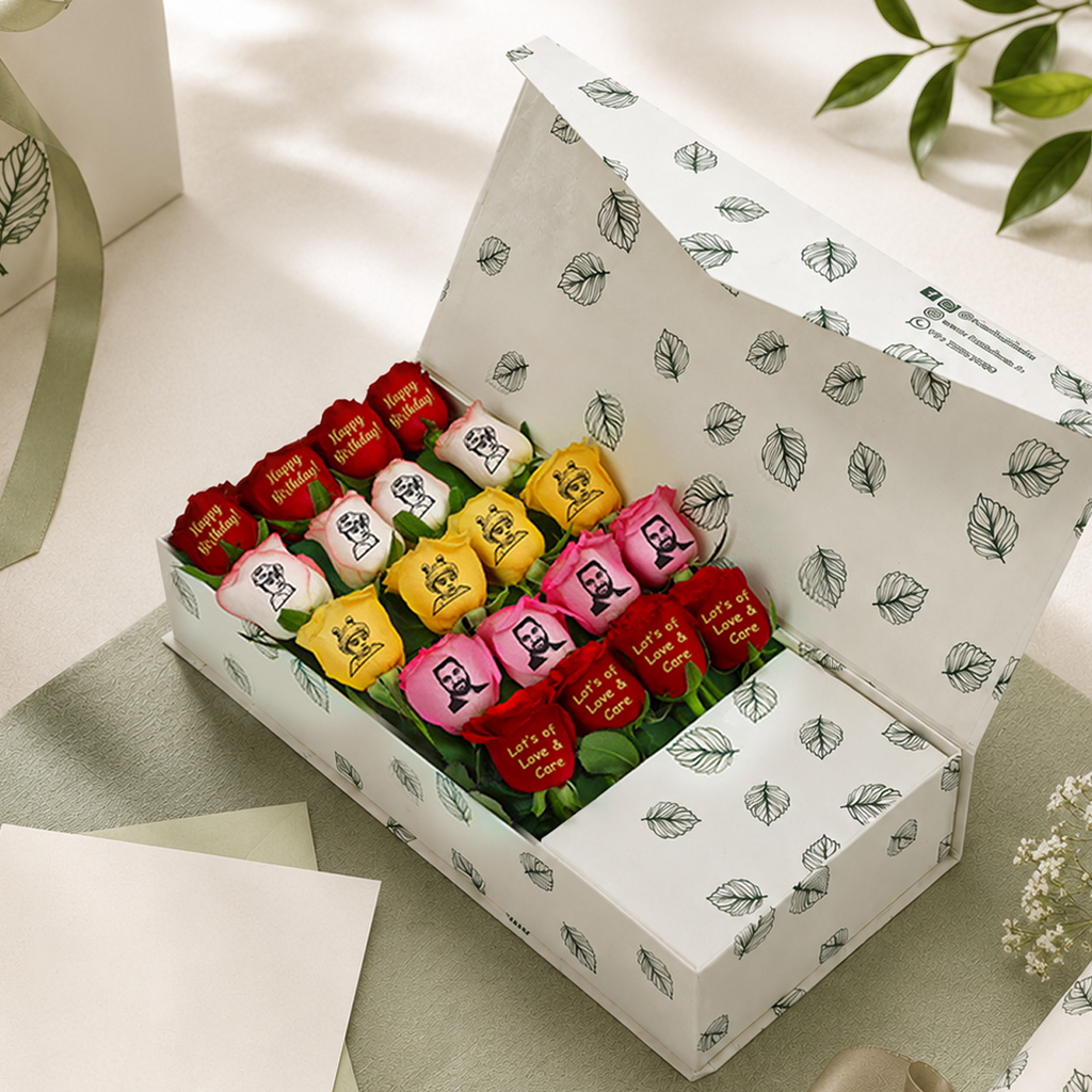 Customized Birthday Roses for Him