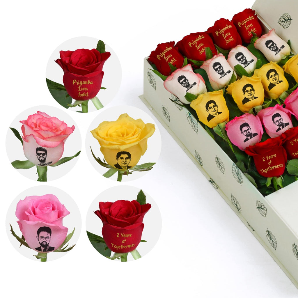 Personalized Roses for Him