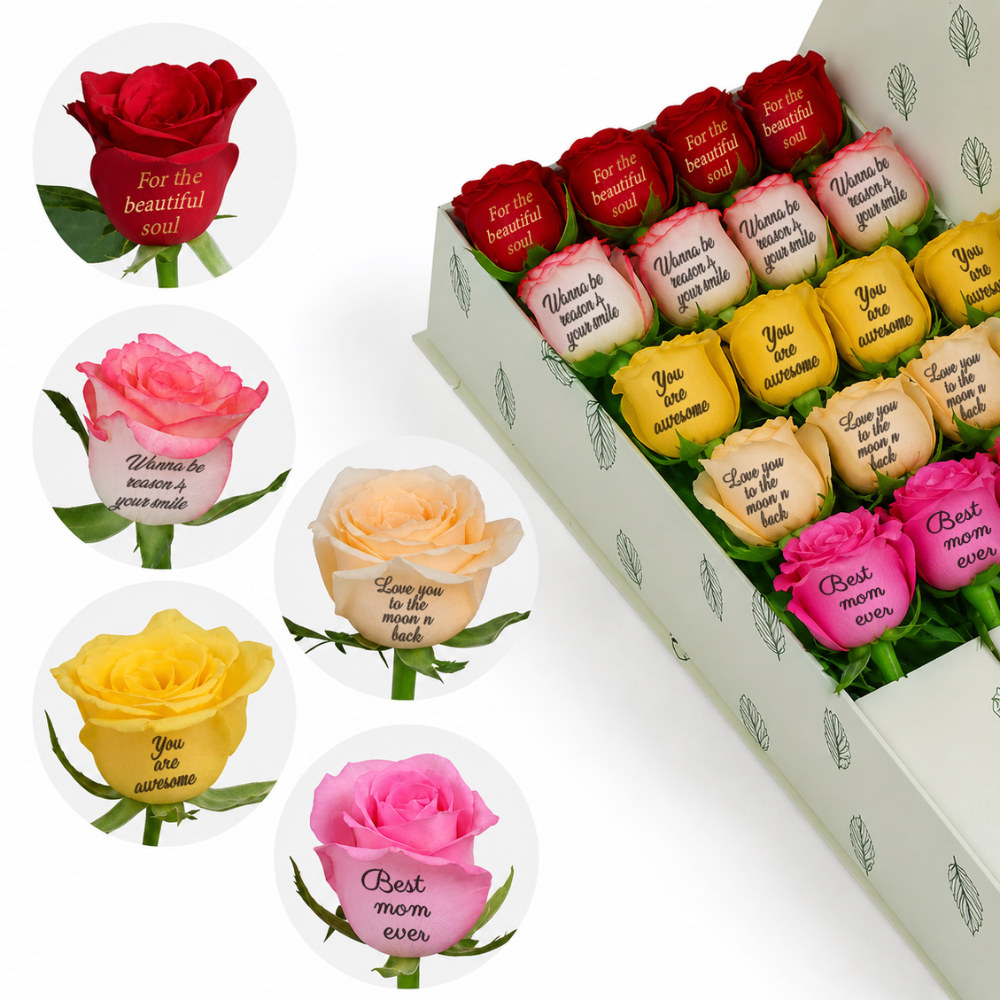 Expression roses for mother