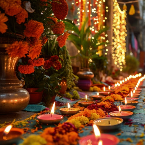 Flower decoration for Pooja