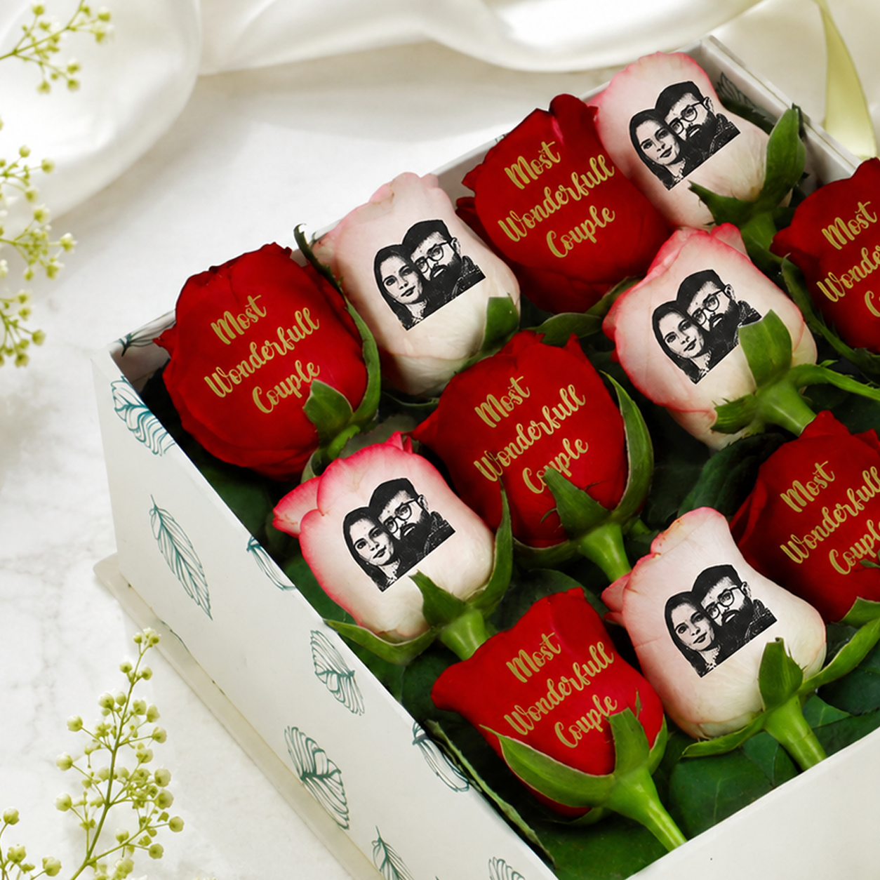 Golden Message Floral Set