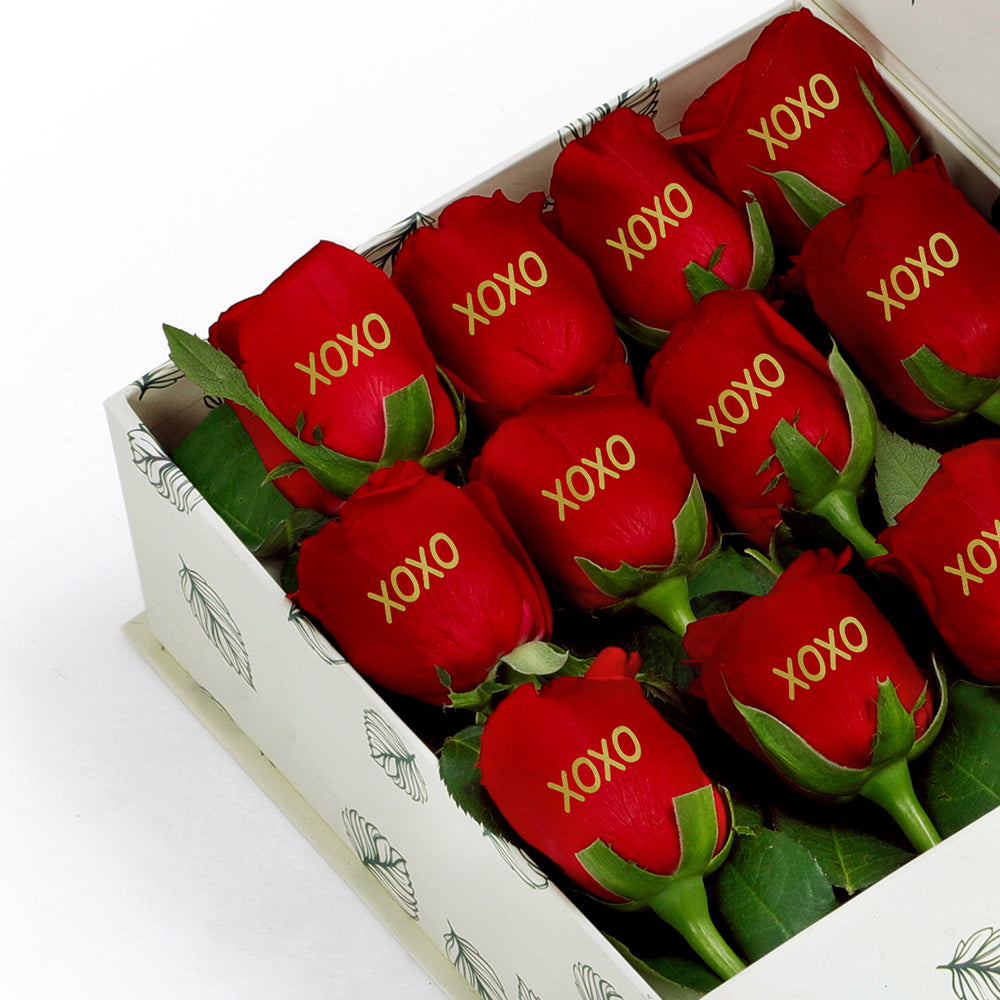 Heartfelt  haiku rose box
