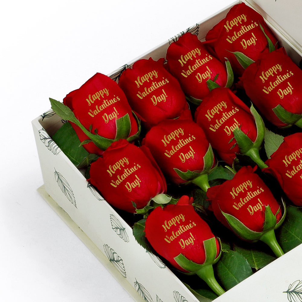Heartfelt  haiku rose box