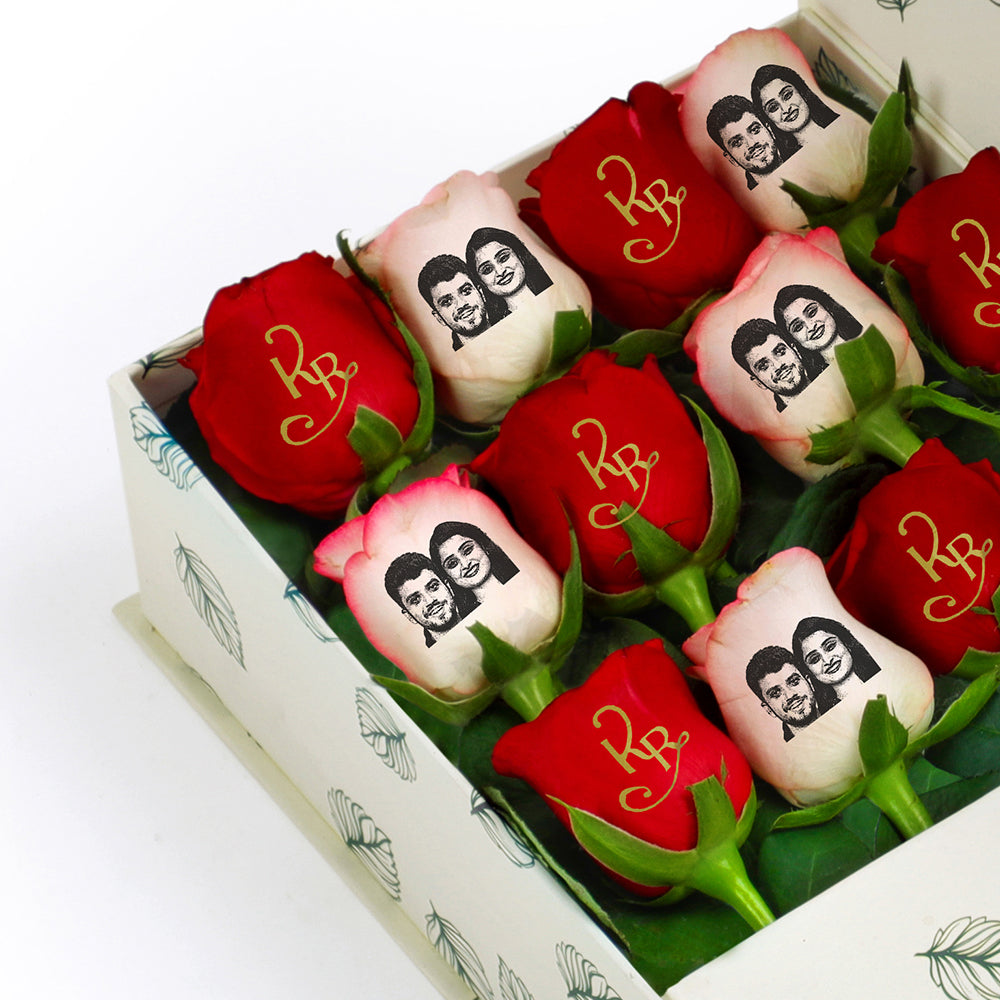 Valentine's day enchanted rose arrangement