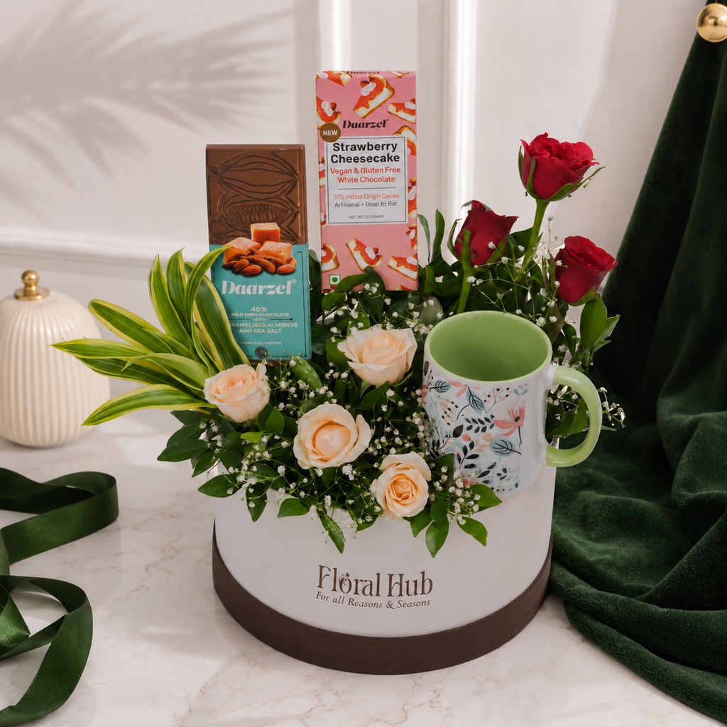 Exquisite Floral & Chocolate Indulgence Set