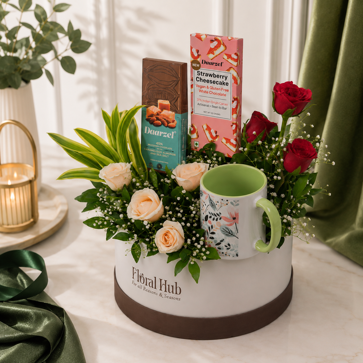 Exquisite Floral & Chocolate Indulgence Set