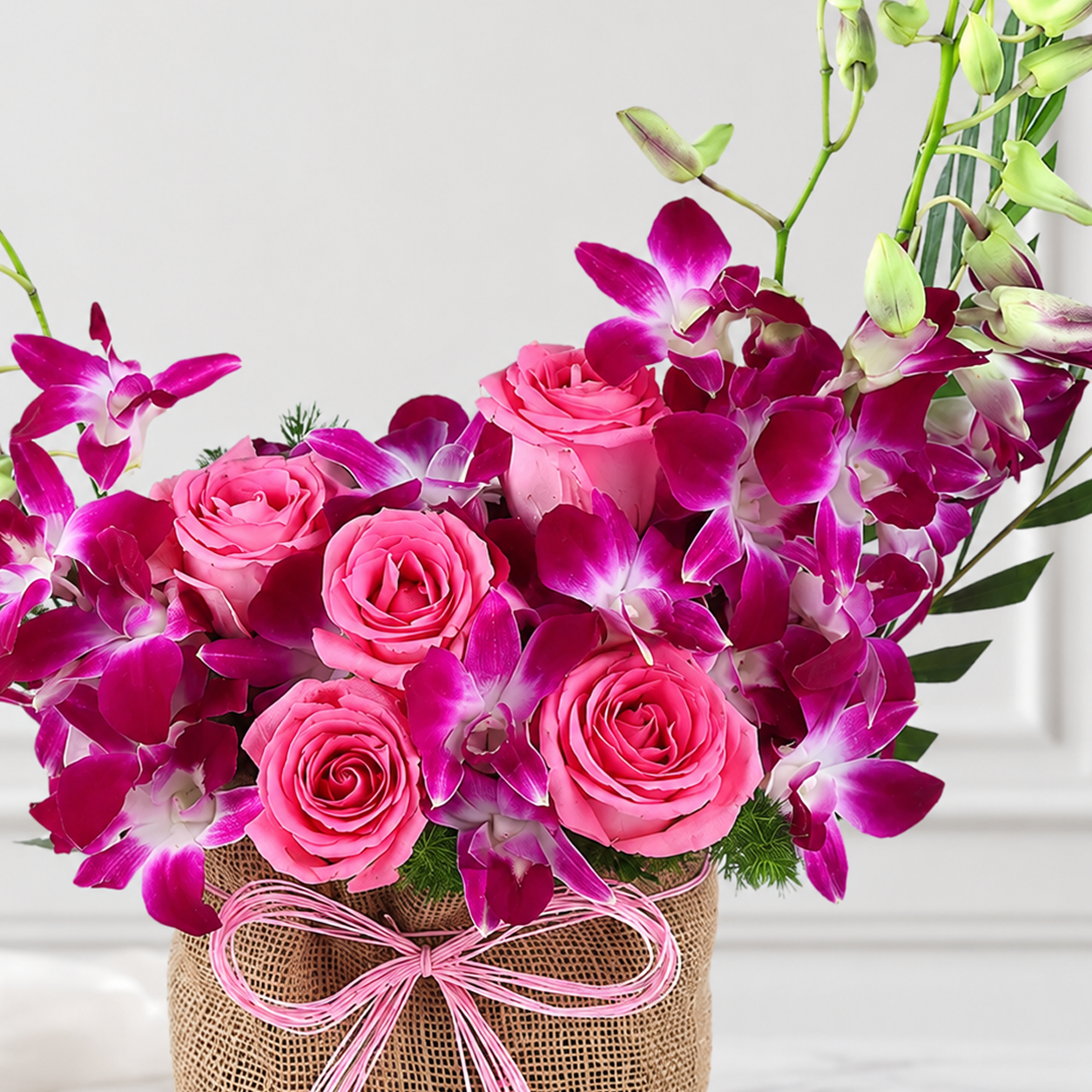 Celebrating You Pink Roses & Orchids