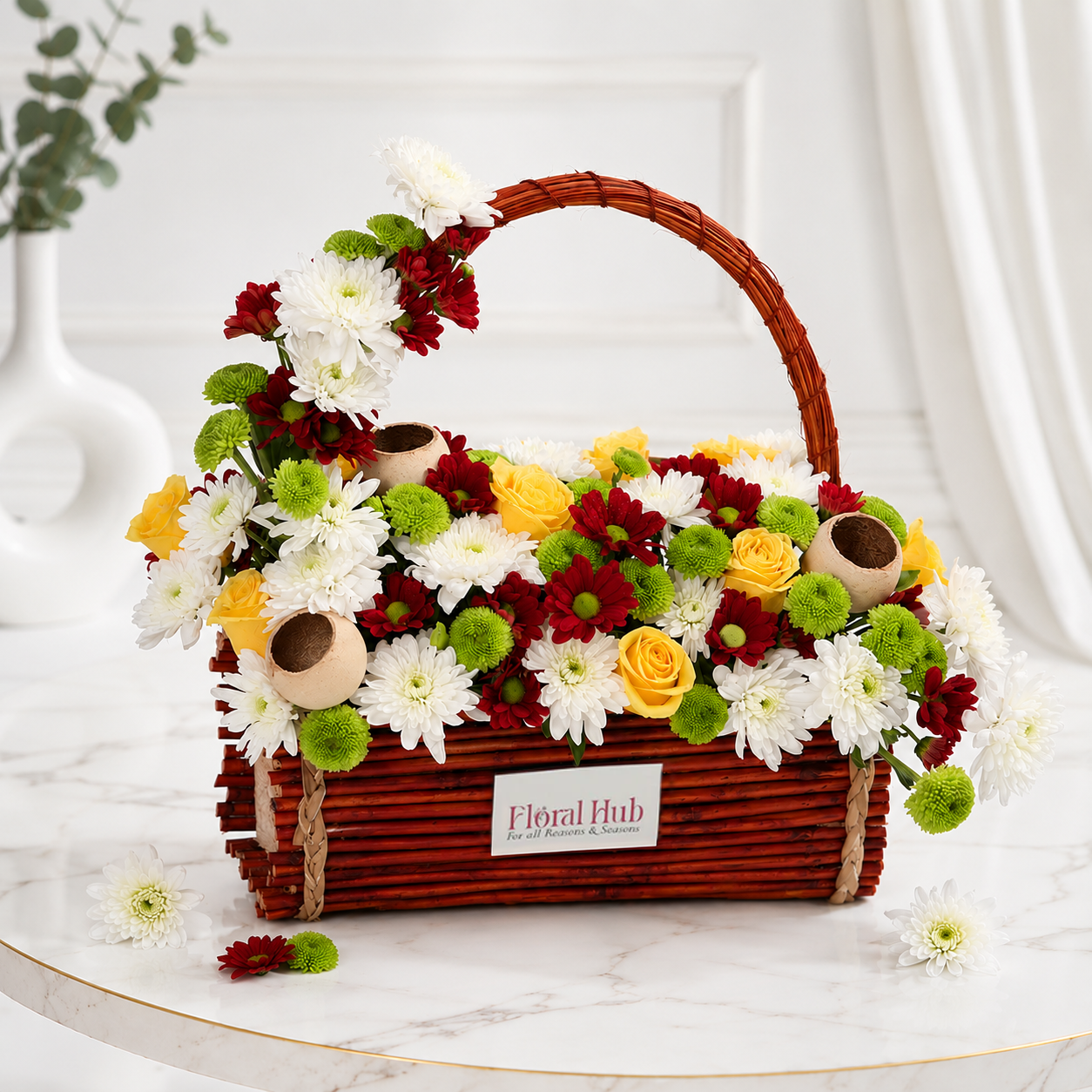 Grateful Surprise flower Basket