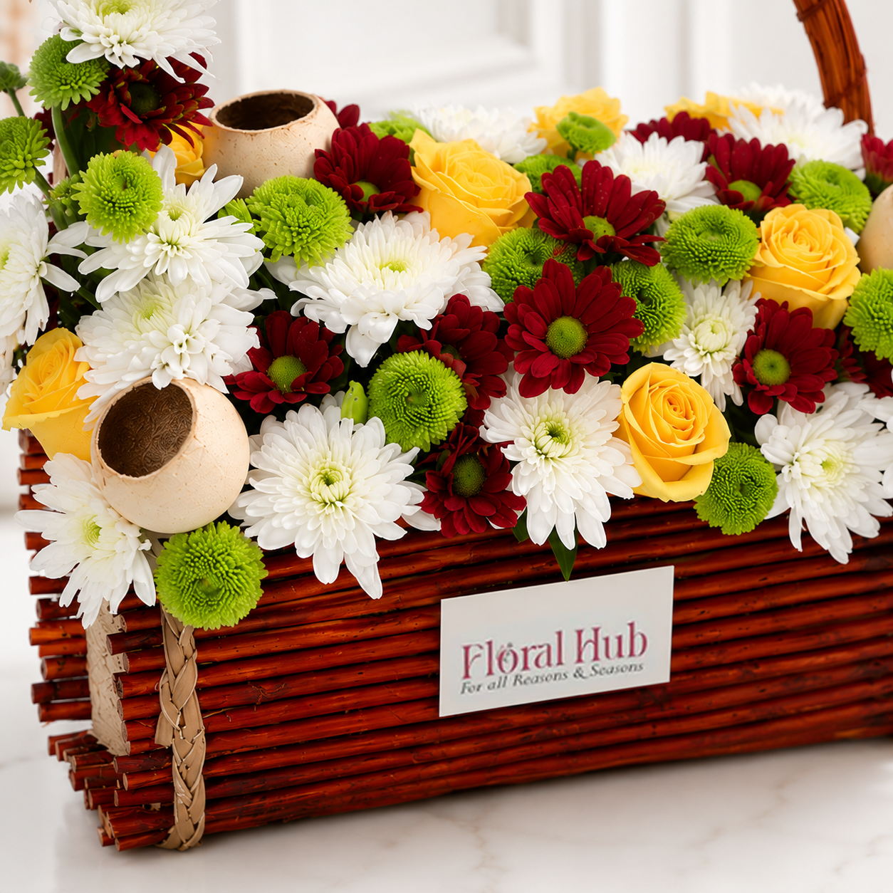 Grateful Surprise flower Basket