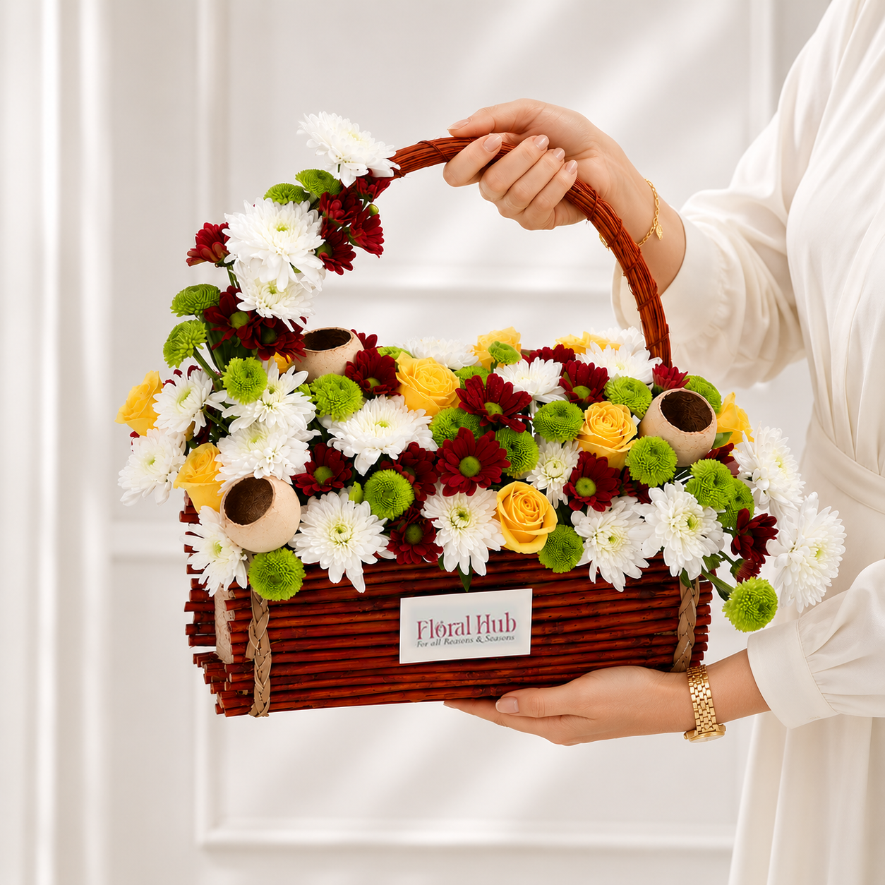 Grateful Surprise flower Basket