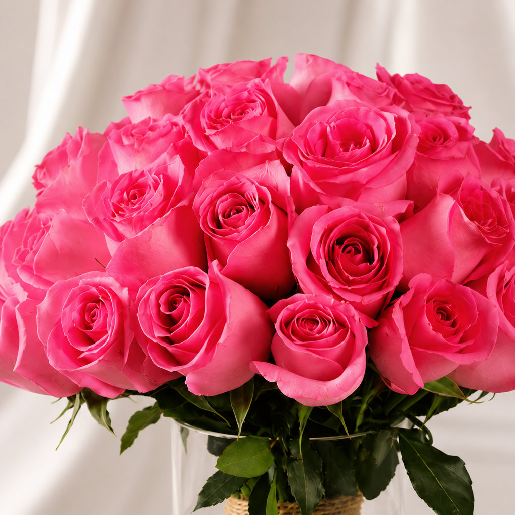 Premium Pink Roses Bouquet