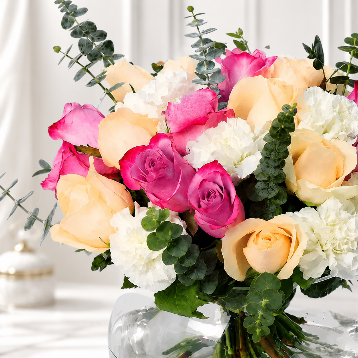 Rose and Carnation Embrace Bouquet