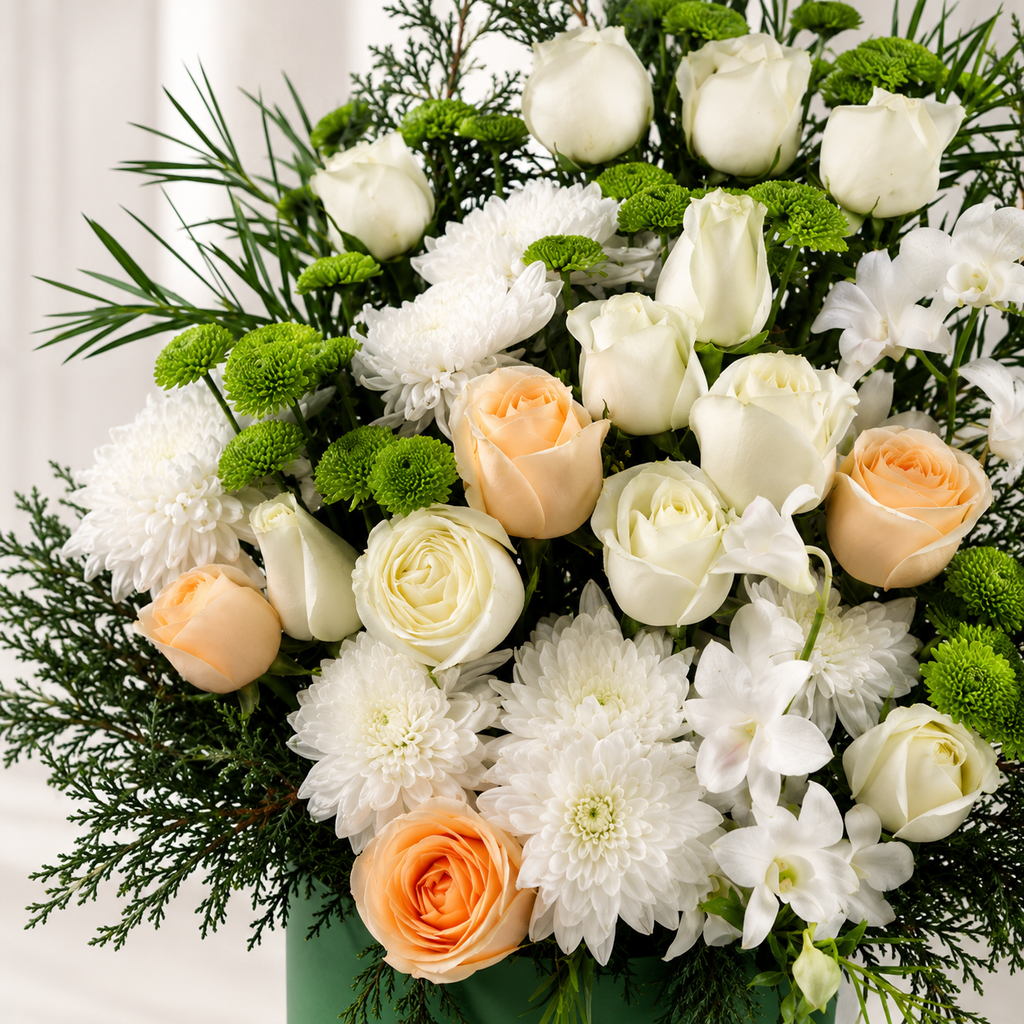 Flower garden in a Box Bouquet