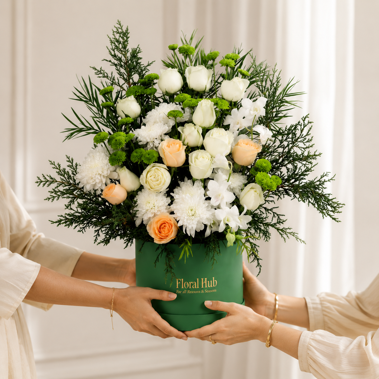 Flower garden in a Box Bouquet