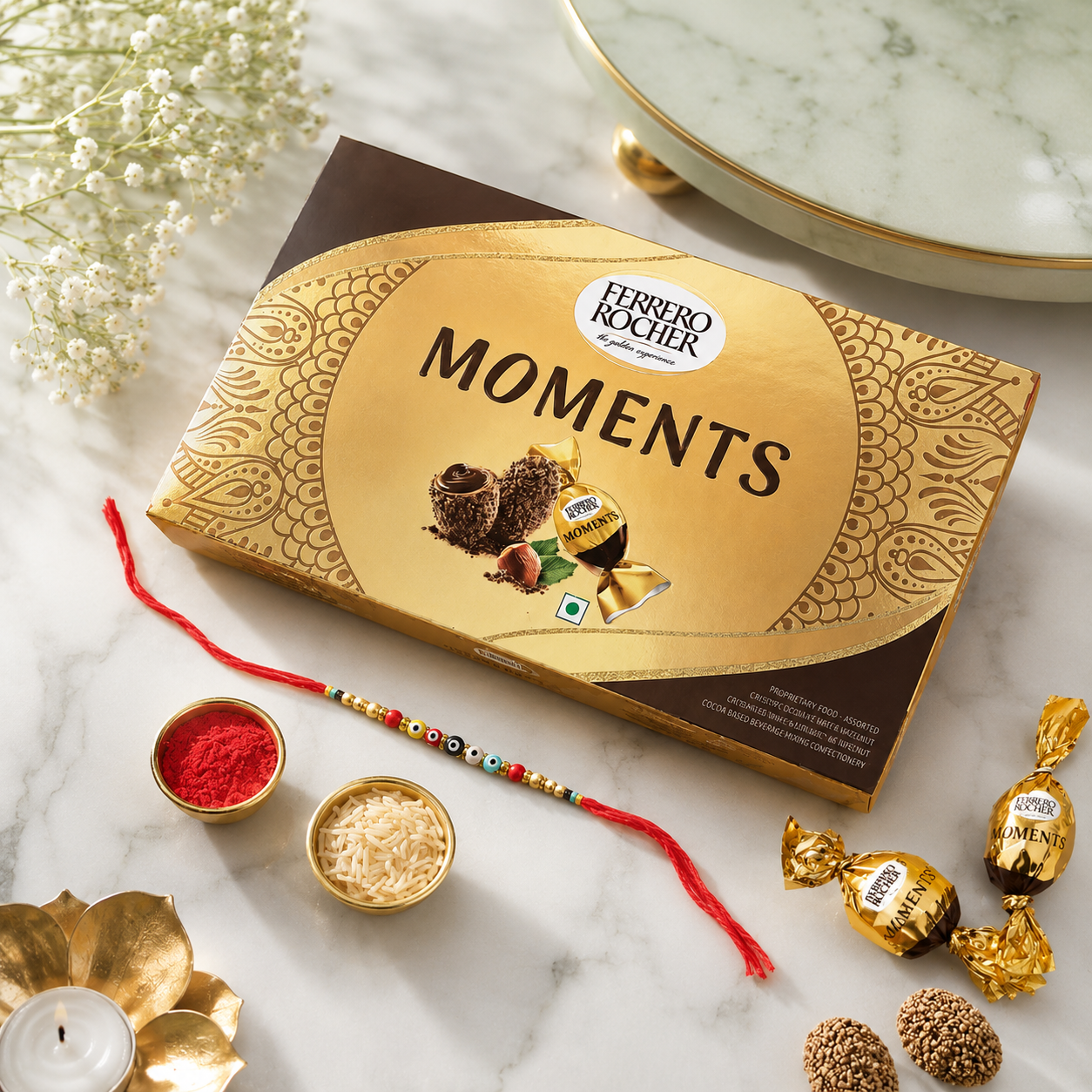 Ferrero Rocher Moments with Evil Eye Rakhi