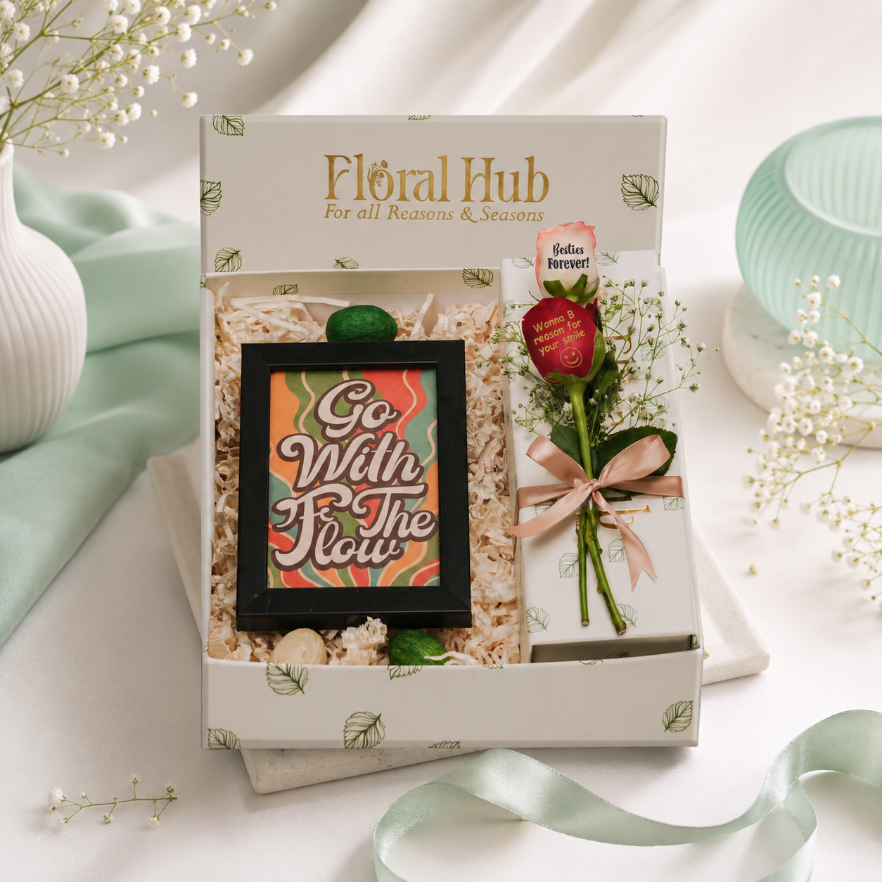 Floral Hub's Signature Rose & Quote Gift Set