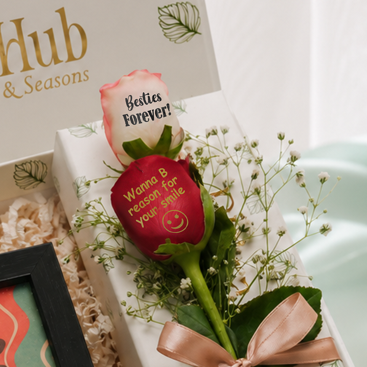 Floral Hub's Signature Rose & Quote Gift Set