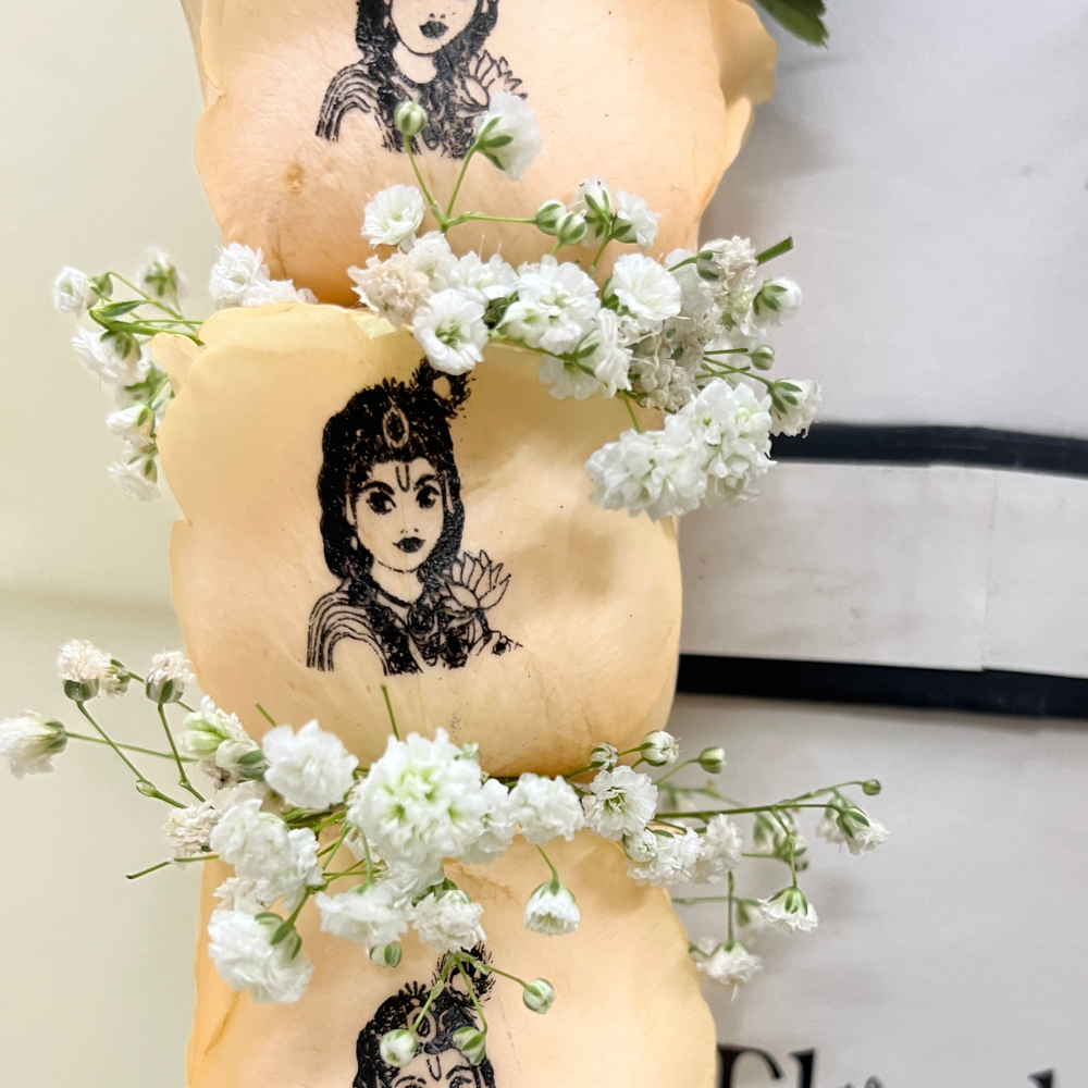 Moments Printed Floral Wedding Varmala Pair