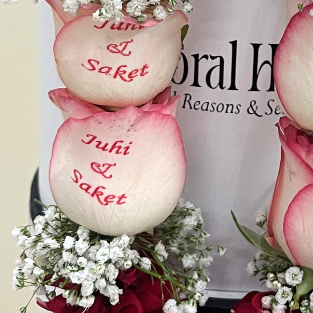 Classic Designer Couple Name Rose