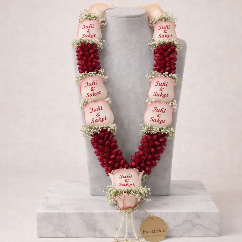 Classic Designer Couple Name Rose