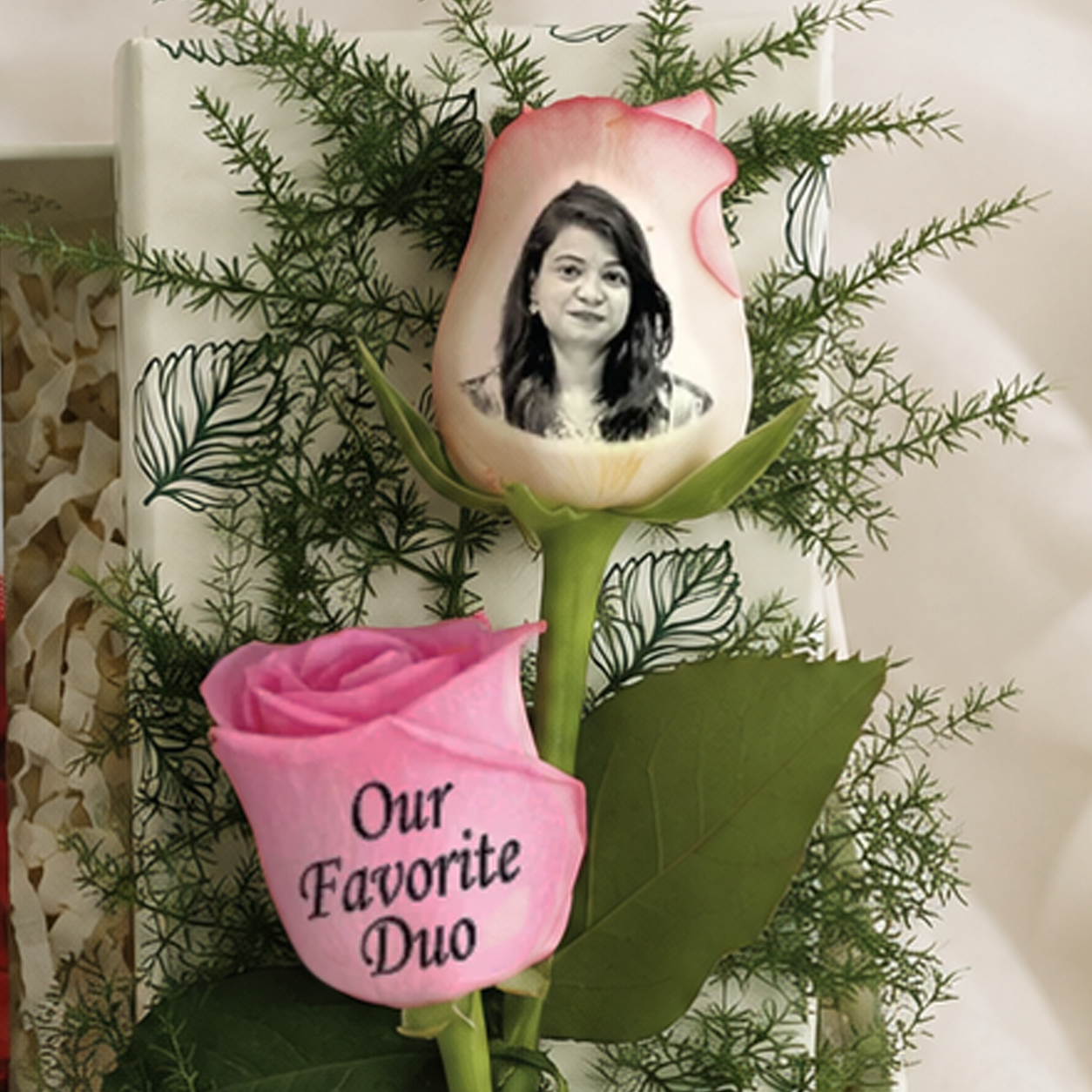 Gift Box with Mug, Face Mask & Photo Rose for Sister