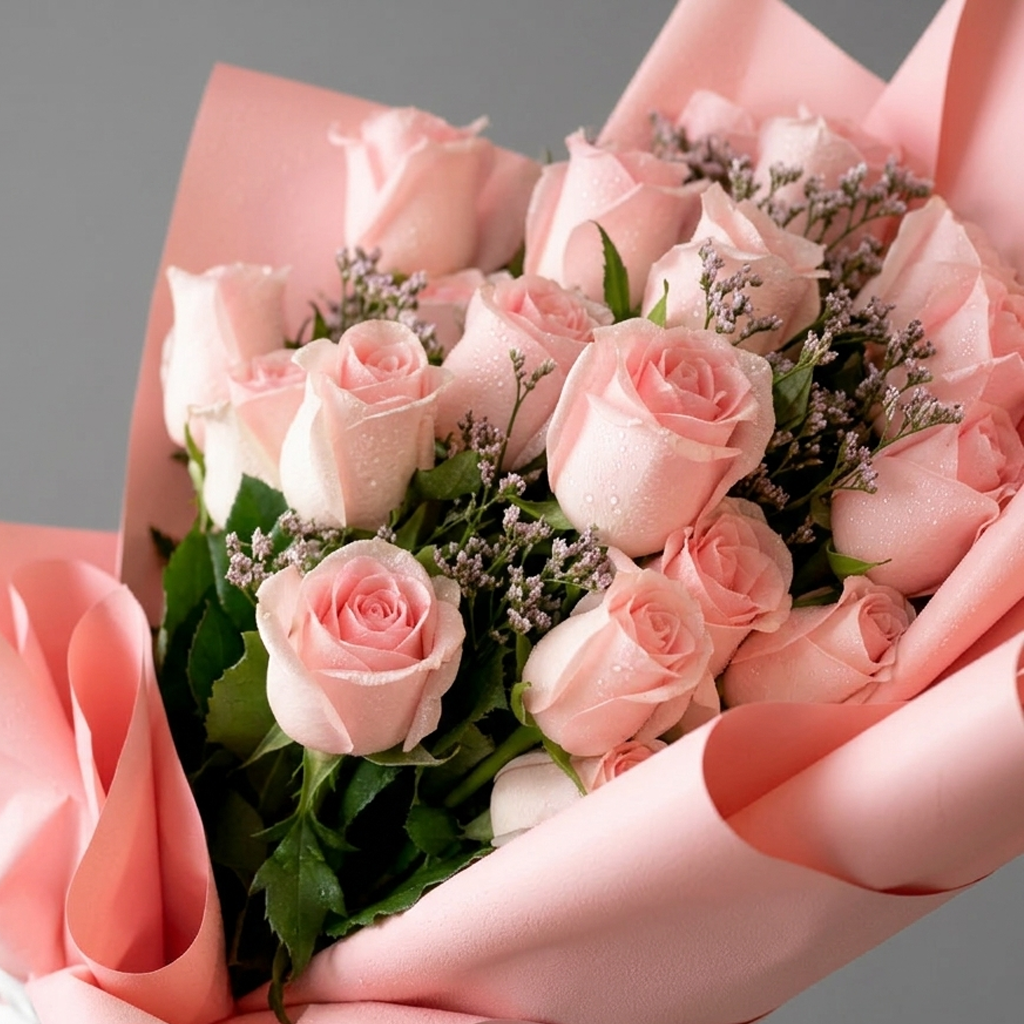 20 Stems of Pink Blossom Rose Bouquet