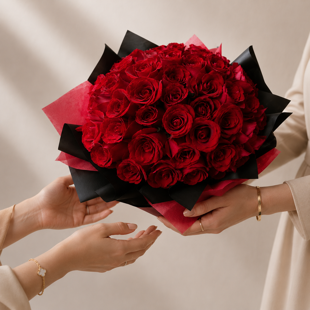 50 Classic Red Roses
