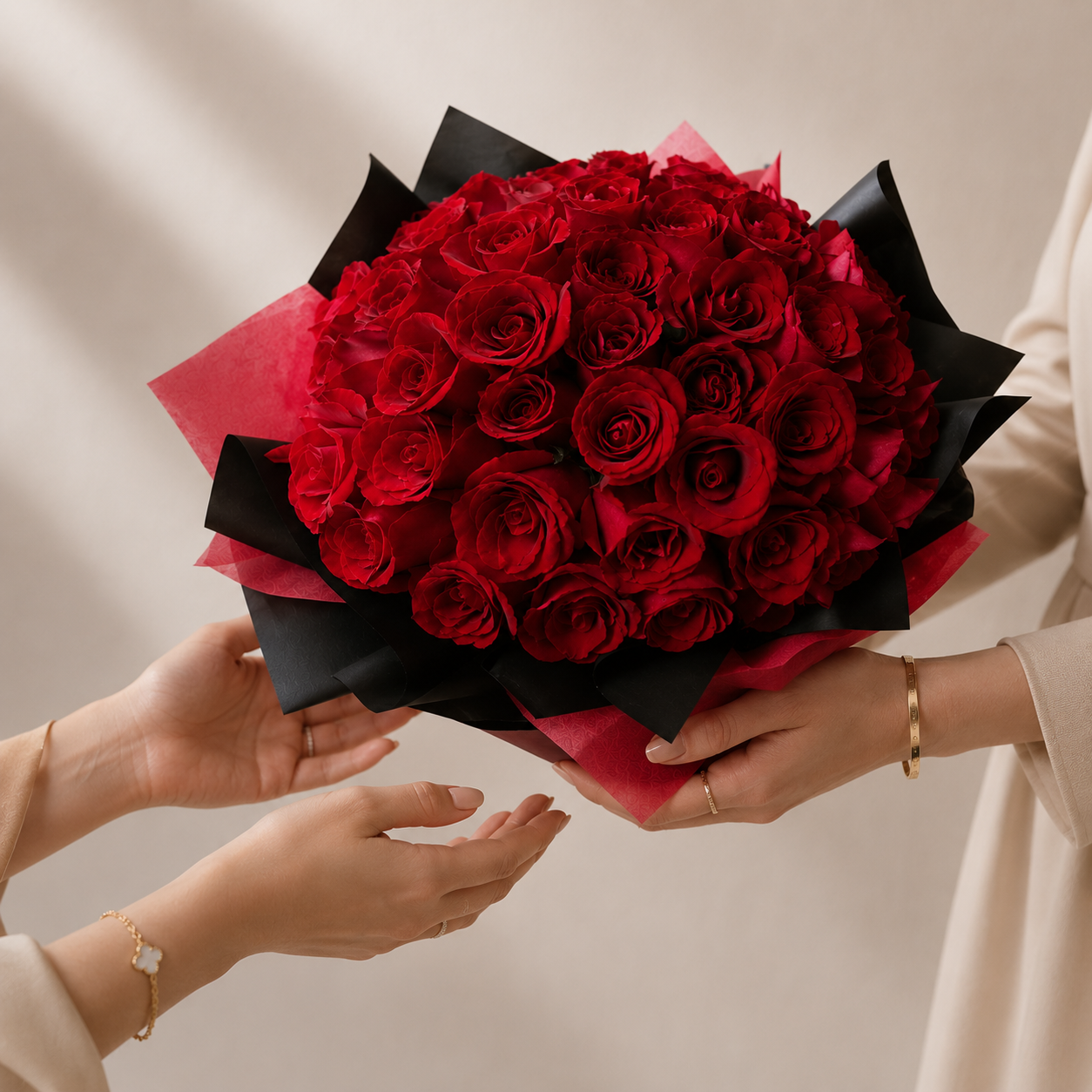 50 Classic Red Roses