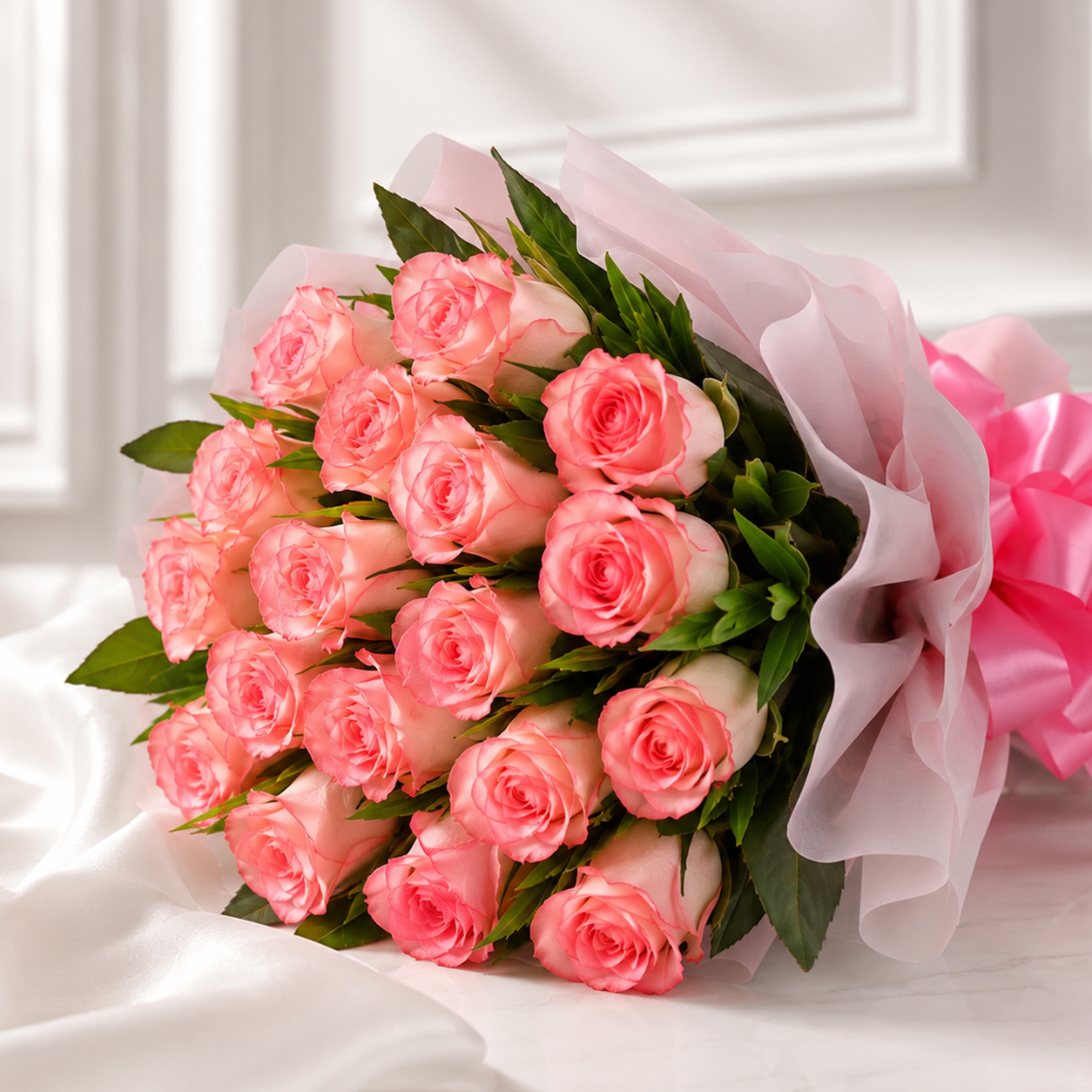 Aqua pink Rose Bouquet
