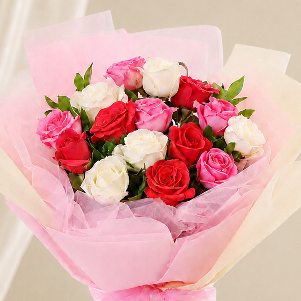 Elegant Mixed Rose Bouquet
