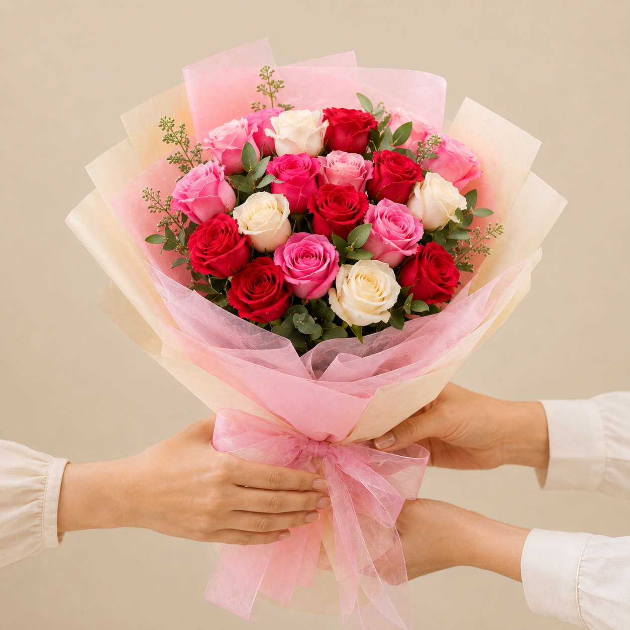Elegant Mixed Rose Bouquet