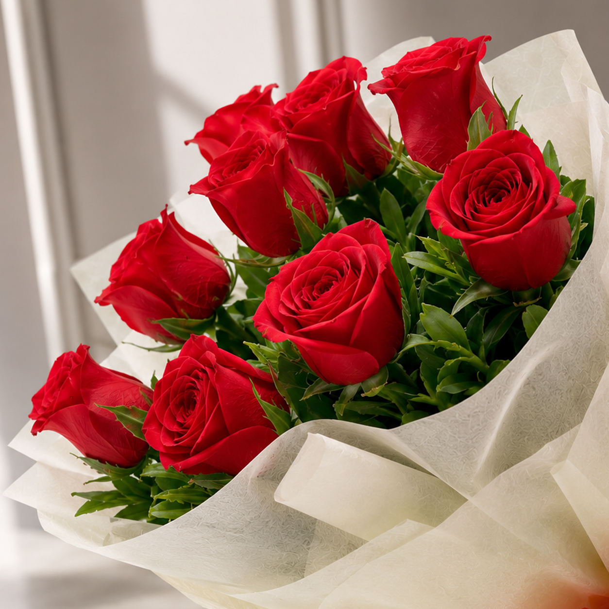 Charming Red Rose Bouquet