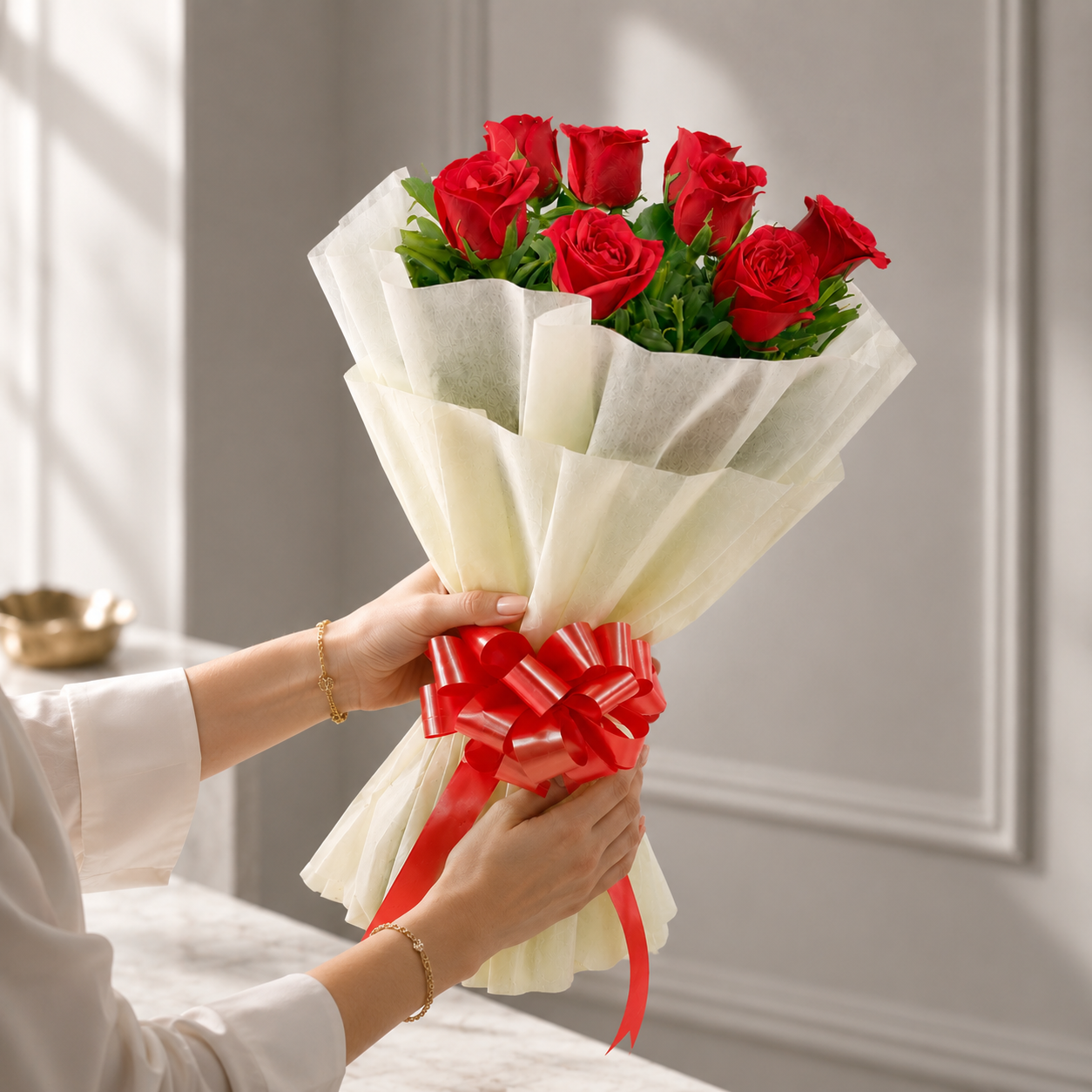 Charming Red Rose Bouquet