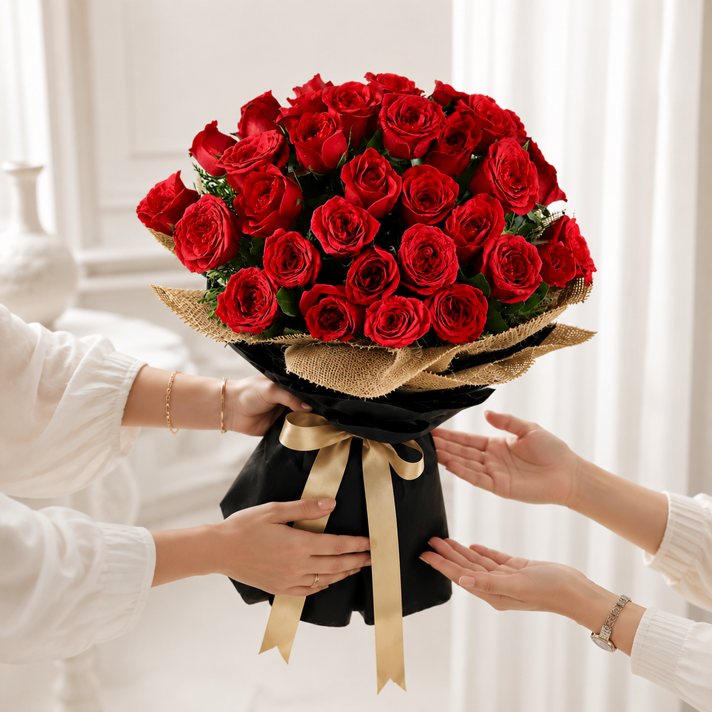 Delicate Charm 30 Red Roses