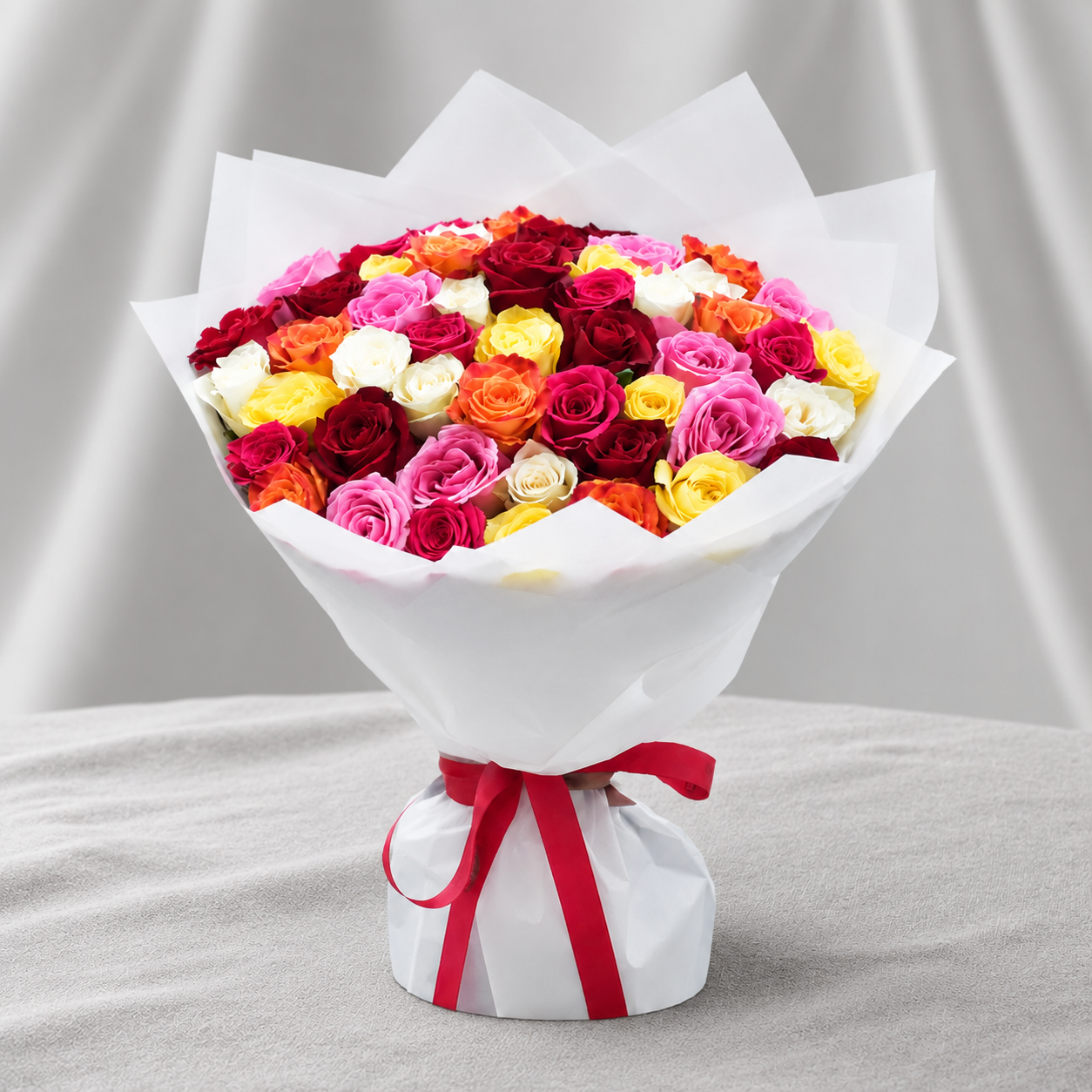 Dreamy Gradient Roses - 51 Stems