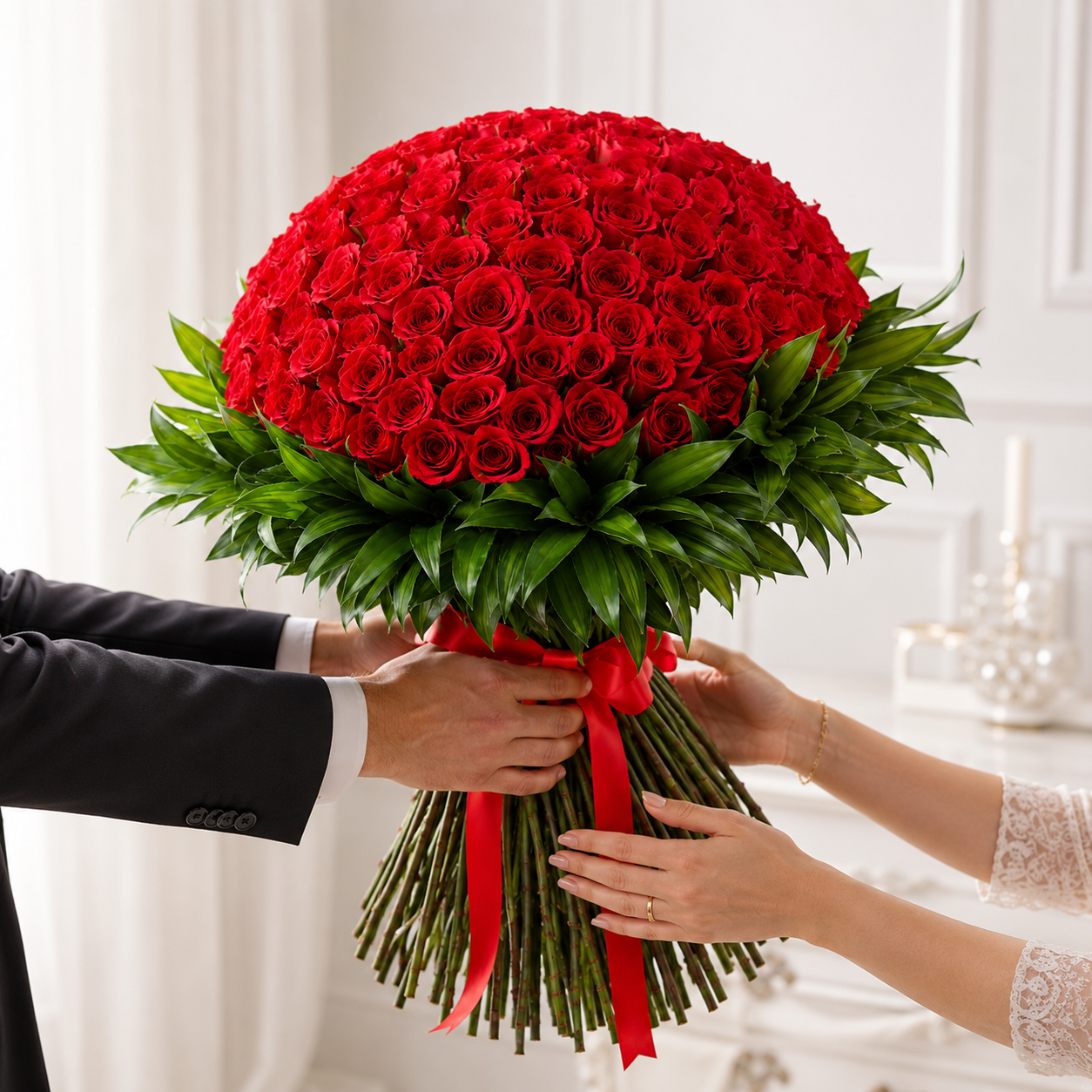 Grand Love 200 Red Roses Bouquet