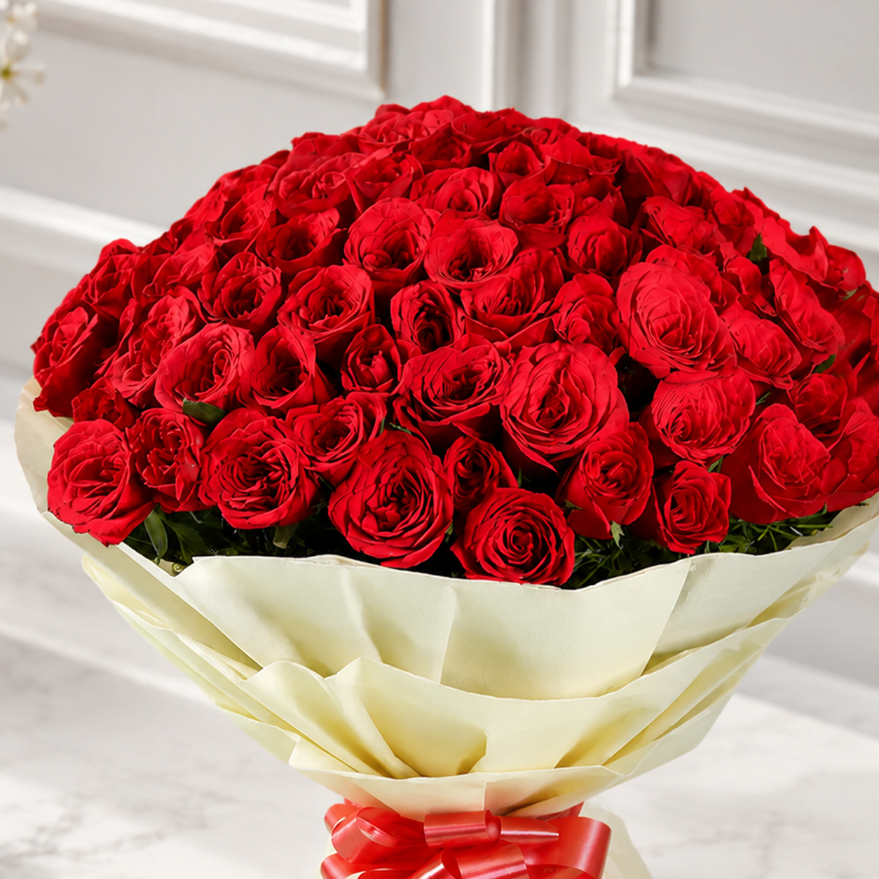 Luxurious 100 Red Rose Bouquet
