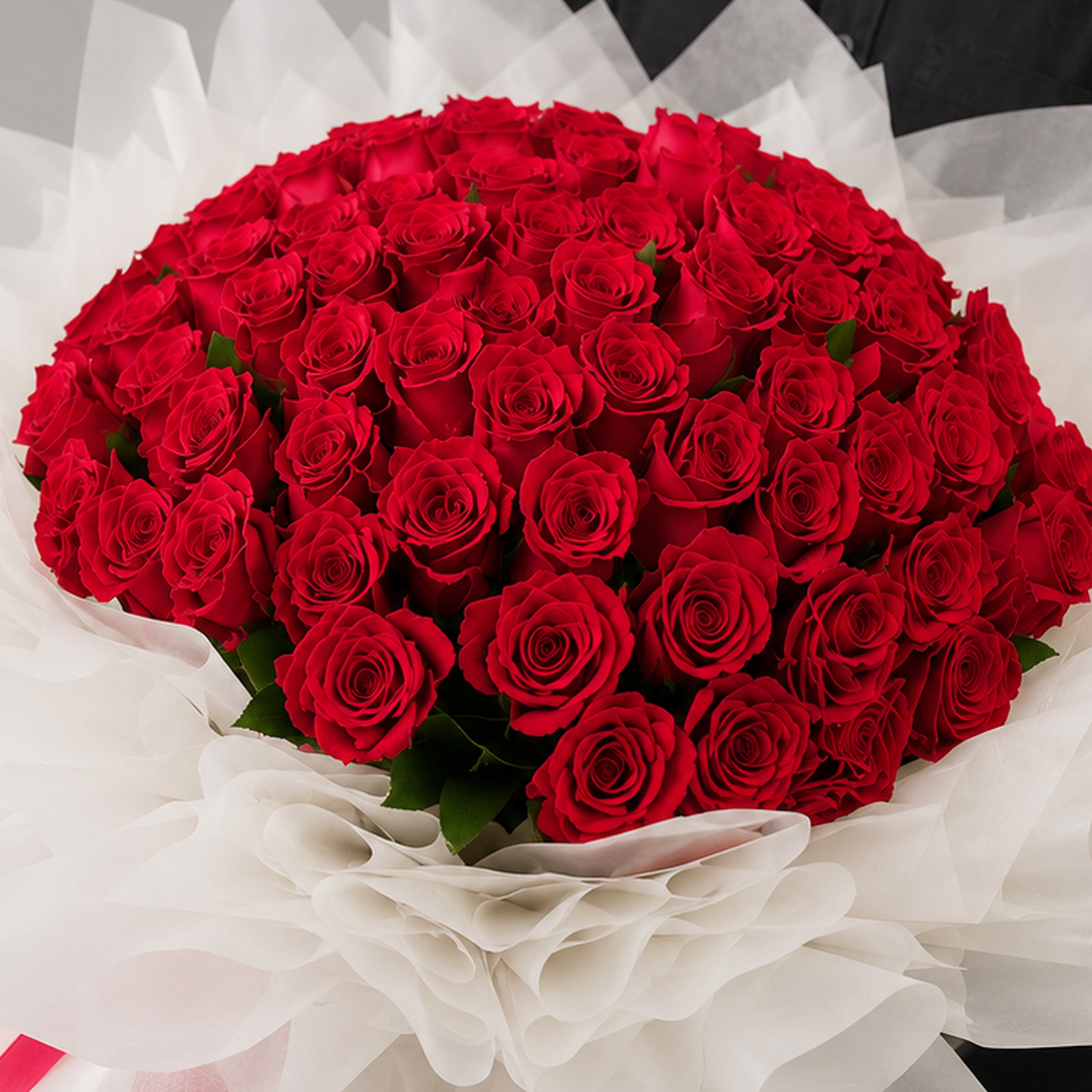 Large Red Rose Floral Arrangement