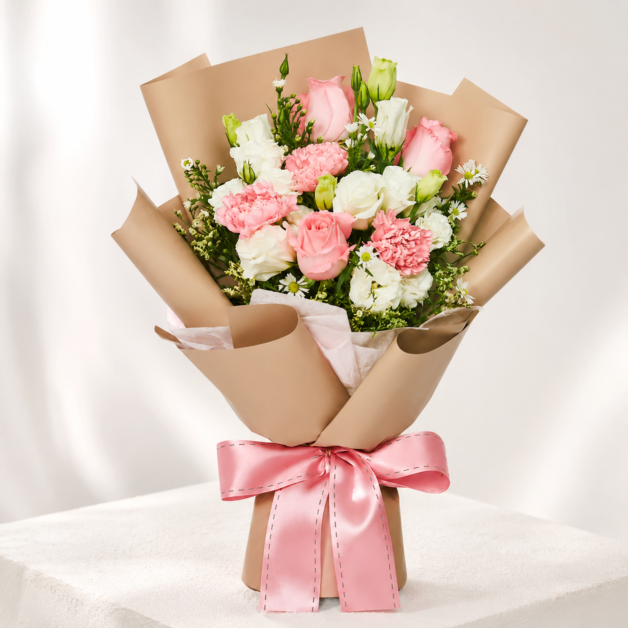 Luxe Pink and White Bouquet